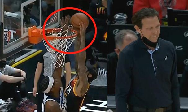 【影片】NBA超級漏判！球員穿過籃筐蓋火鍋，3名裁判都沒看見，爵士主帥苦笑無法挑戰