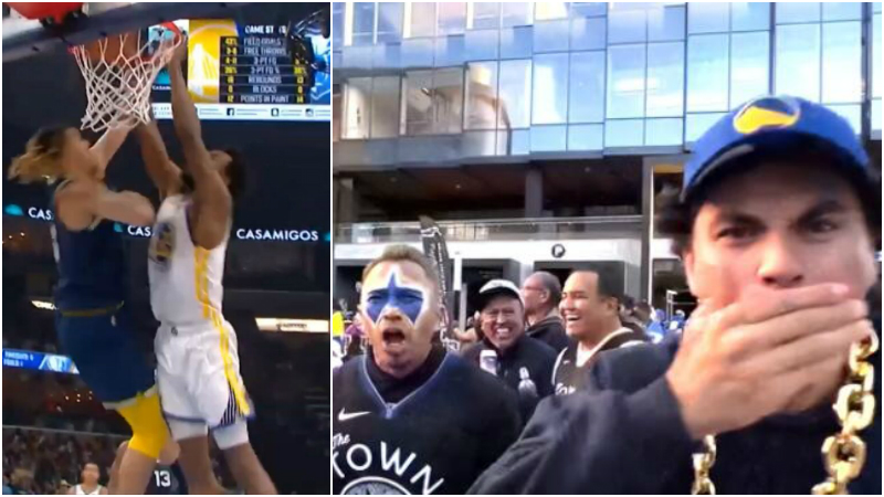 【影片】Wiggins「驚世一扣」嗨到爆！大通中心場外球迷被嚇到啞口無言，詹姆斯：我的上帝！！！