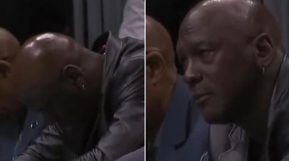 NBA / 【影片】黃蜂落後十分，喬丹場邊看球表情沮喪！美媒調侃：他看起來好想馬上上場打球