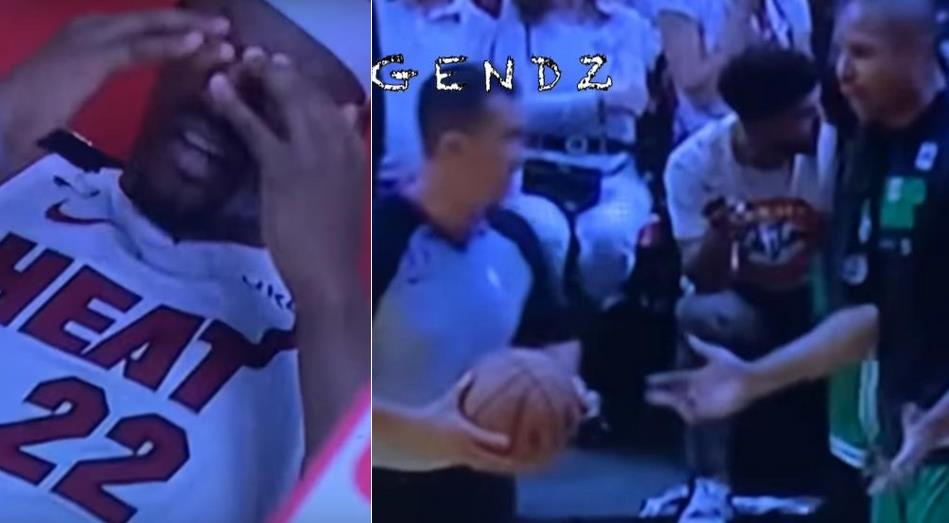 NBA / 【影片】昨日巴特勒摔倒被壓到膝蓋之後，霍福德瘋狂嘲諷：不要臉的Loser，他太多哨子了