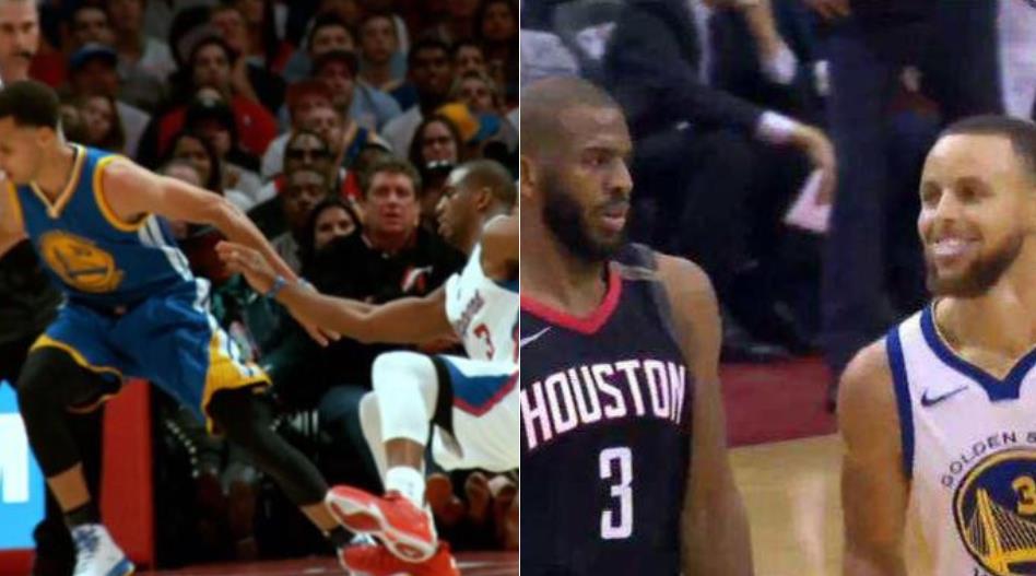 NBA / 回顧保羅與勇士的愛恨情仇！15年Curry晃倒保羅拉開勇士王朝序幕，18年西決保羅抖肩嘲諷Curry（影）