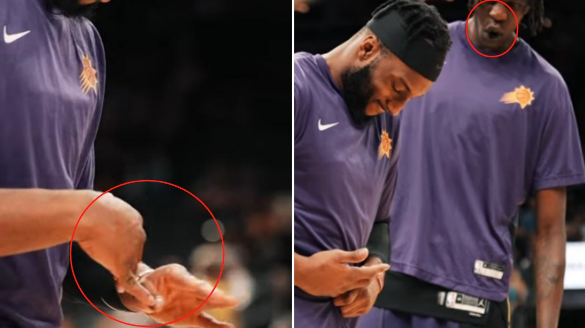 NBA / 【影片】慎點！奧科吉手指反關節彎了自己掰回去，看傻旁邊的隊友