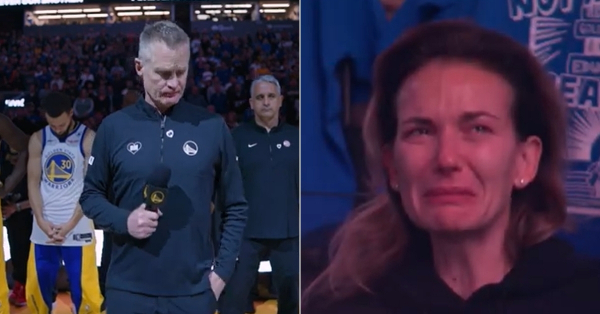 NBA / 【影片】勇士主場緬懷助教Milojevic！球員、球迷起立致敬，妻子已然哭成淚人