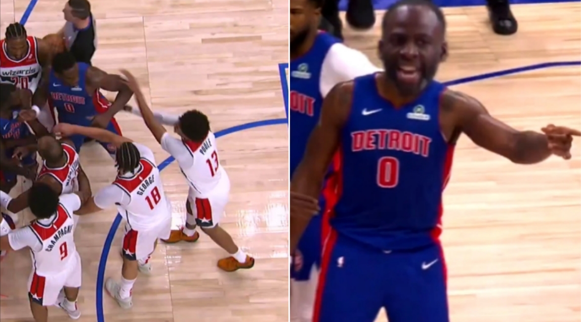 NBA / 【影片】普爾衝突中偷偷推杜倫一把，被發現後光速「認慫」，TNT恶搞：是看到嘴綠了嗎？