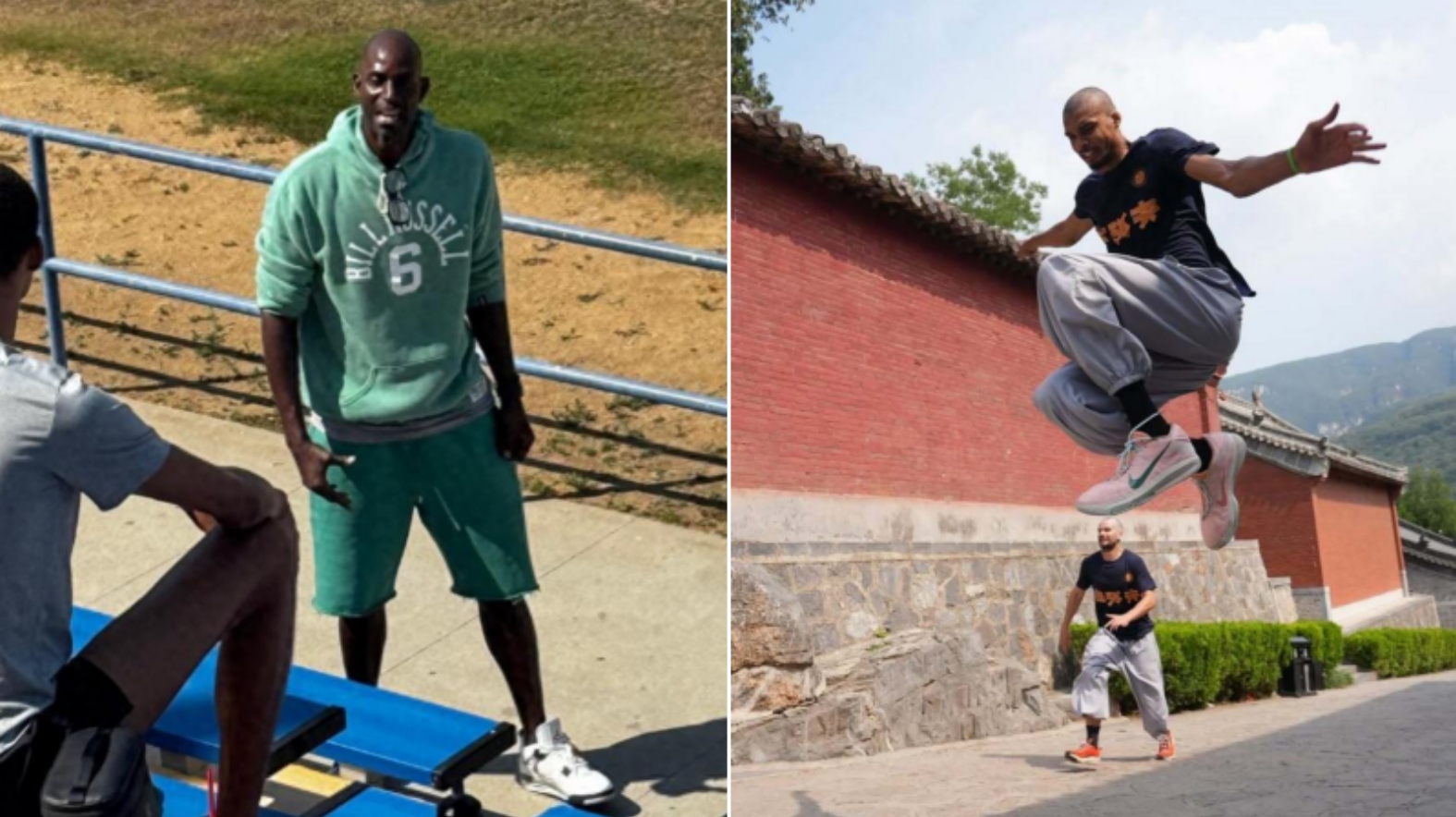 充實的夏天！溫班亞瑪接受名宿賈奈特指導嗎，此前曾在少林寺練功夫！