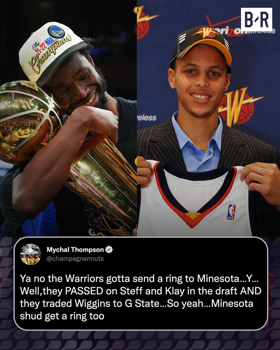 K湯爸爸：勇士應該給灰狼送一枚戒指，他們放棄了Curry和K湯，還送來了Wiggins！-黑特籃球-NBA新聞影音圖片分享社區