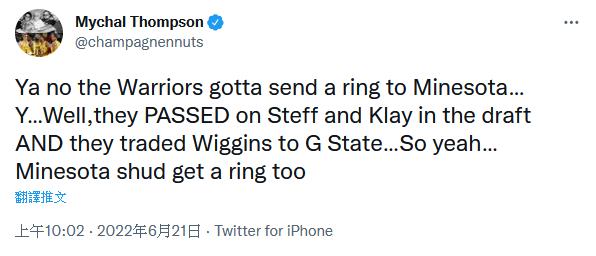 K湯爸爸：勇士應該給灰狼送一枚戒指，他們放棄了Curry和K湯，還送來了Wiggins！-黑特籃球-NBA新聞影音圖片分享社區