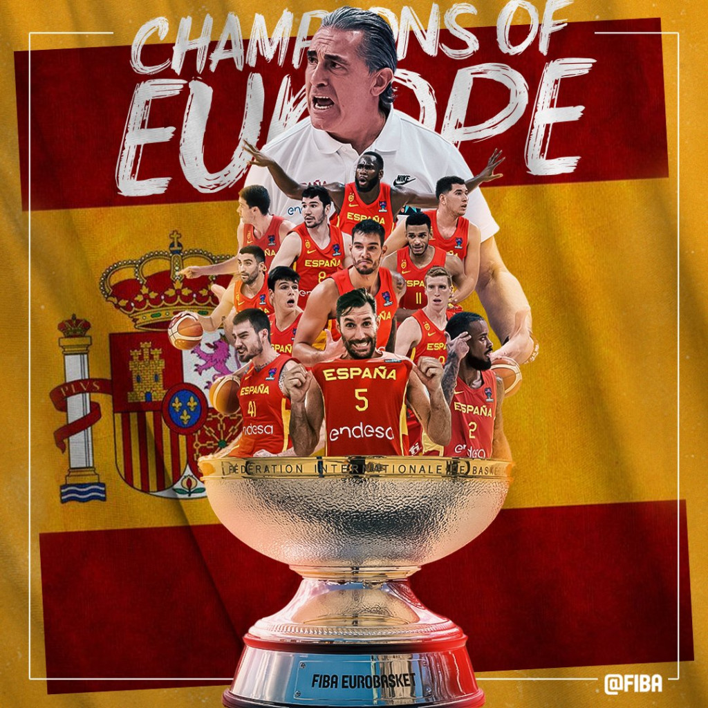 近六屆歐錦賽怒奪4冠，如何評價西班牙的籃球水平？