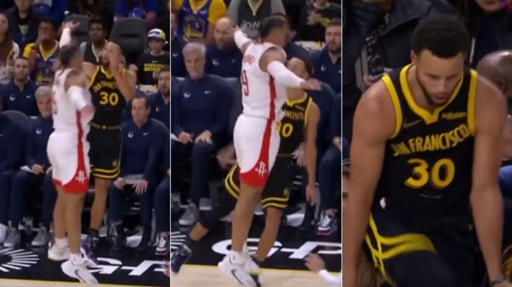 NBA / 【影片】這還要怎麼守？狄龍追防柯瑞到極致，後者傾斜身體仍命中高難度三分！