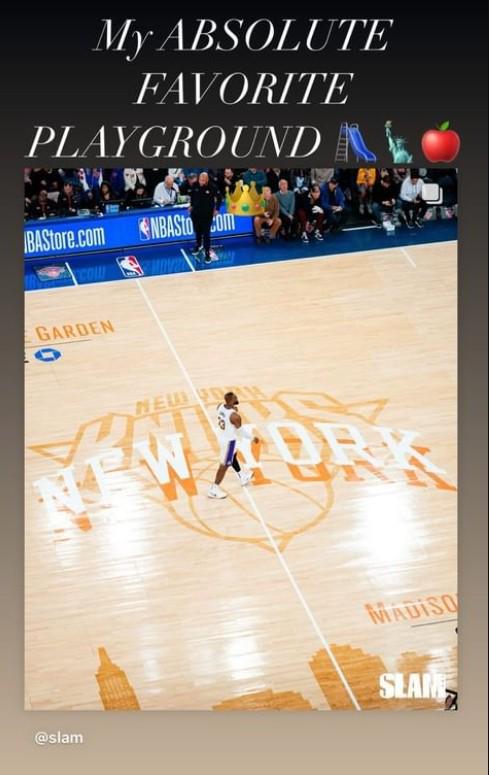 NBA / 徹底不裝了？詹姆斯直接披尼克毛巾！還發文「麥迪遜廣場花園是我的最愛」-黑特籃球-NBA新聞影音圖片分享社區