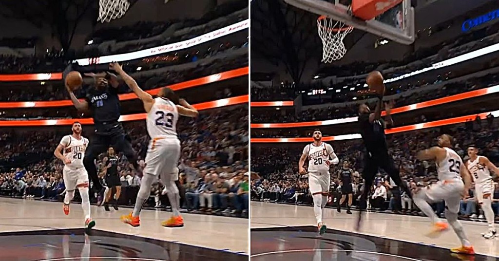 NBA / 【影片】這球怎麼進的？Kyrie Irving「左手換右手」空中反拉桿高難度上籃命中