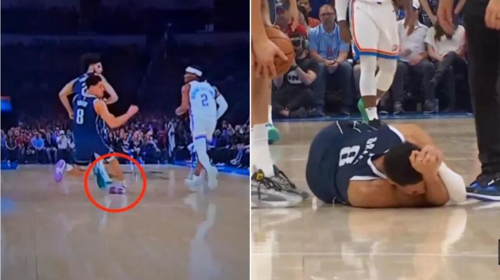 NBA / 【影片】獨行俠遭噩耗！大將90度嚴重崴腳疼得地上打滾，東契奇後又一人倒下！