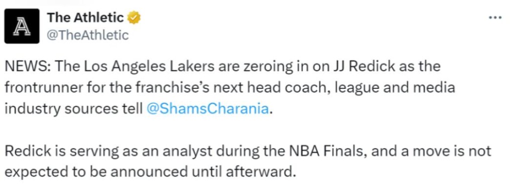 NBA / 湖人選帥接近鎖定雷迪克!預計冠軍賽後官宣消息,美媒調侃老詹也是主帥!-黑特籃球-NBA新聞影音圖片分享社區