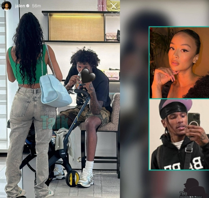 父親節快樂!22歲格林攜39歲女友逛街買包包,女兒剛滿月,女友的大兒子21歲!-黑特籃球-NBA新聞影音圖片分享社區