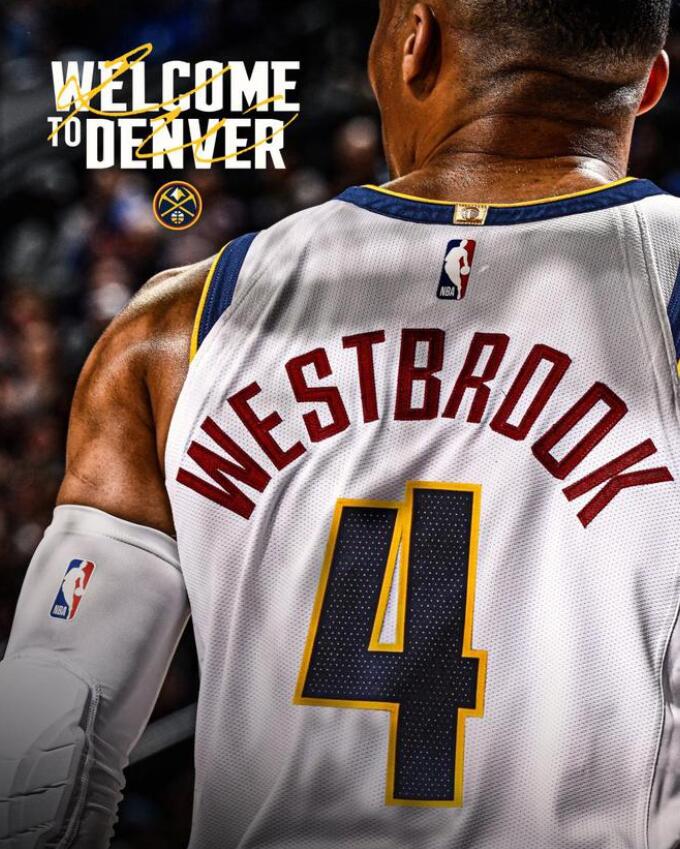 NBA / 2年680萬美元!威少正式加盟金塊改穿「4號」球衣,聯手約基奇與穆雷衝擊總冠軍!-黑特籃球-NBA新聞影音圖片分享社區