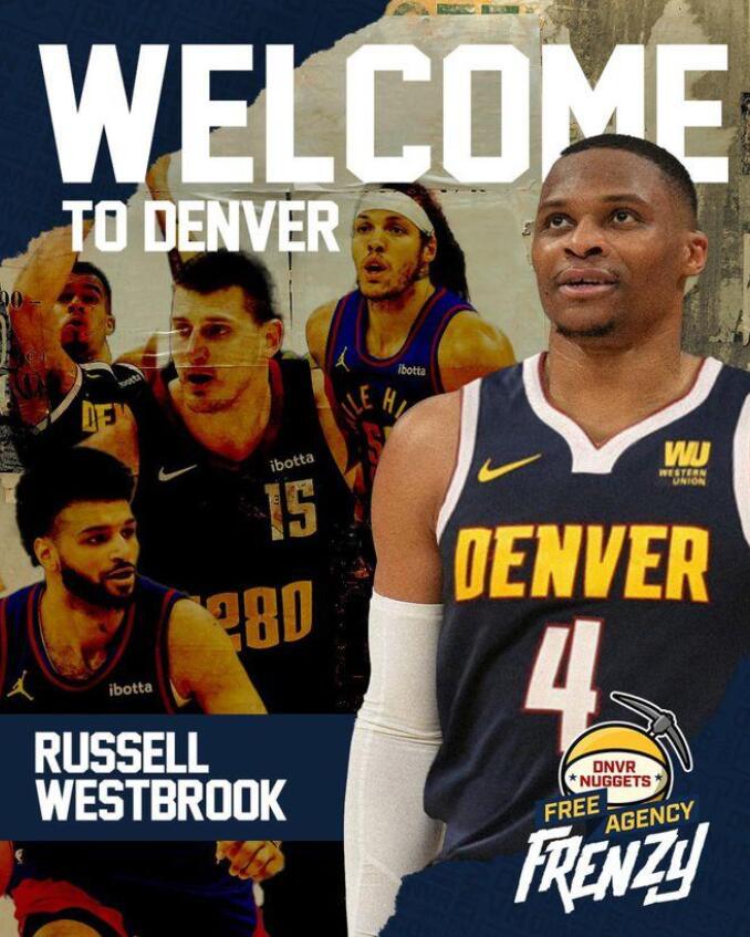 NBA / 2年680萬美元!威少正式加盟金塊改穿「4號」球衣,聯手約基奇與穆雷衝擊總冠軍!-黑特籃球-NBA新聞影音圖片分享社區