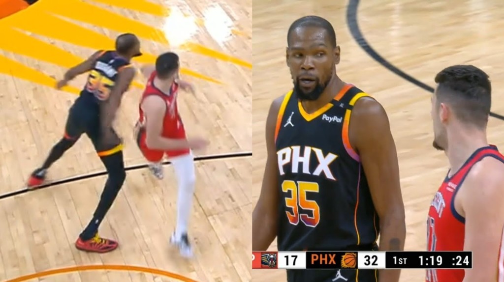 NBA / 【影片】毫無徵兆向對手出拳!聯盟宣佈:杜蘭特行為被追加升級為一級惡意犯規!-黑特籃球-NBA新聞影音圖片分享社區