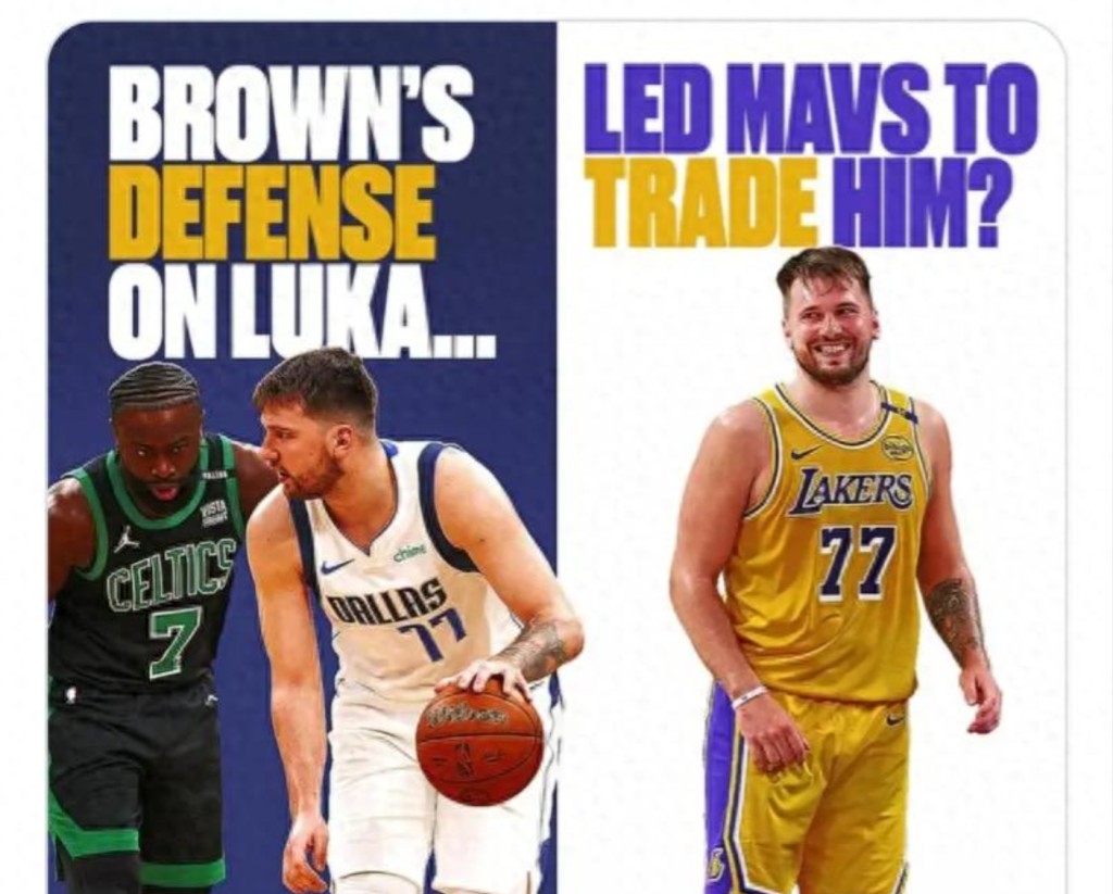 NBA / 湖人該感謝杰倫布朗!獨行俠放棄東契奇與他有關:冠軍賽單防數據曝光!-黑特籃球-NBA新聞影音圖片分享社區