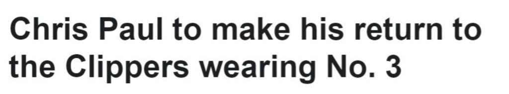 「CP3」綽號延續!保羅重回快艇確定穿3號,比爾主動提出讓號碼太暖心!-黑特籃球-NBA新聞影音圖片分享社區