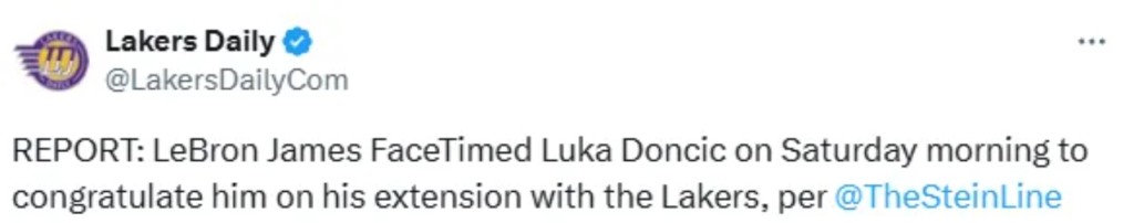 湖人雙巨不和傳聞告破!曝「東皇」完全沒矛盾:詹姆斯已親自祝賀東契奇續約!-黑特籃球-NBA新聞影音圖片分享社區