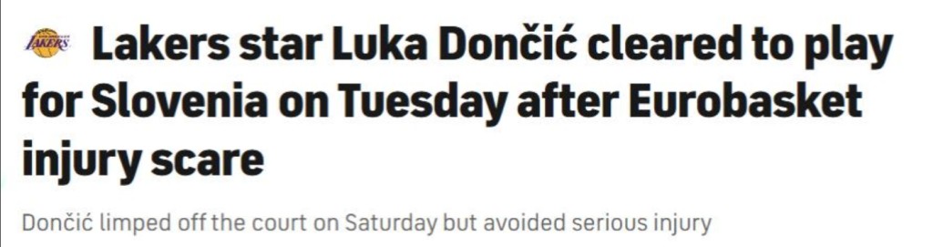 虛驚一場!東契奇獲准重返賽場出戰英國隊,此前因膝蓋挫傷退出比賽!-黑特籃球-NBA新聞影音圖片分享社區