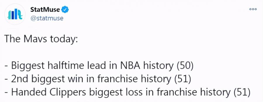 51分慘敗!快艇刷新三大恥辱紀錄,球迷P圖:東契奇跨越泰倫盧!-黑特籃球-NBA新聞影音圖片分享社區