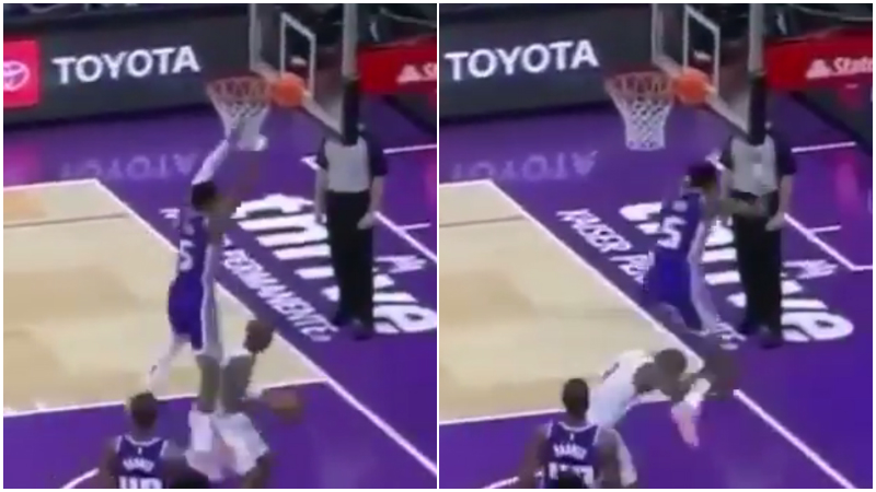 【影片】真·胯下過人！小狐狸空中剎不住車，直接飛躍了保羅！-黑特籃球-NBA新聞影音圖片分享社區