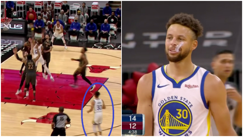 【影片】Curry空位無人防守,而他卻一打五強行上籃,萌神只能無奈搖搖頭!-黑特籃球-NBA新聞影音圖片分享社區