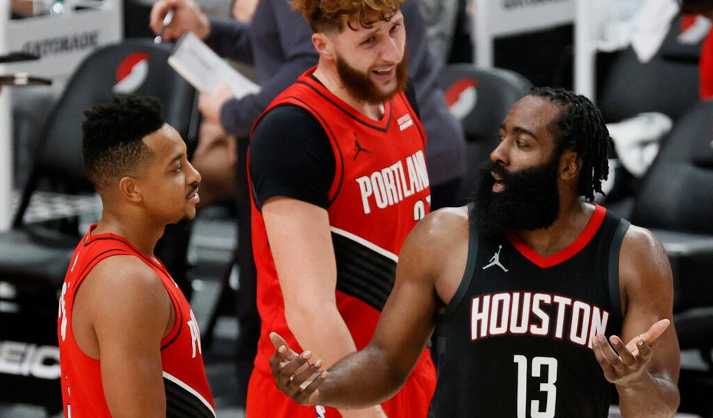 CJ不滿哈登轉會流言:如果他來了,誰會走?而拓荒者總裁也給出回應!-黑特籃球-NBA新聞影音圖片分享社區