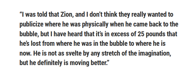曝Zion曾因貪吃暴漲25磅，鵜鶘有意隱瞞他的體重問題，年輕人還是管不住嘴！-黑特籃球-NBA新聞影音圖片分享社區