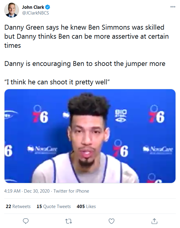 聖堂射手稱西門不敢投三分是心理問題：他有技術，但不夠自信！-黑特籃球-NBA新聞影音圖片分享社區