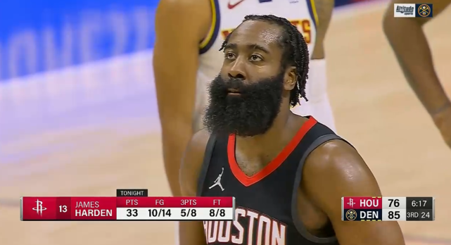 19+12+18，Jokic斬獲大三元，哈登空砍34+6+8，金塊血虐火箭取得賽季首勝！（影）-黑特籃球-NBA新聞影音圖片分享社區