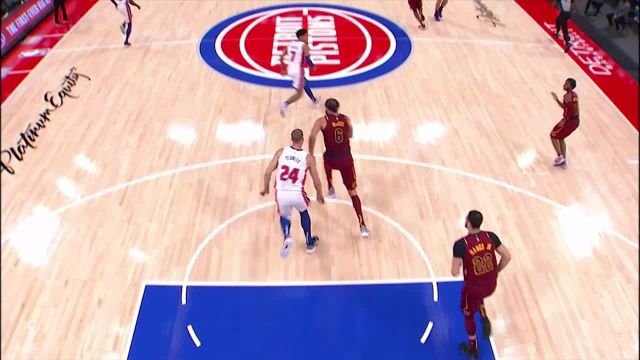 JaVale McGee with a dunk vs the Detroit Pistons