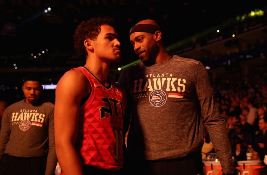Hawks' Vince Carter on Trae Young: 'These growing pains will help him'