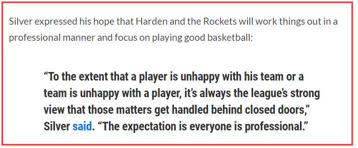 NBA總裁發話!哈登交易鬧劇遭到斥責,本人疑似曬圖回應成亮點!-黑特籃球-NBA新聞影音圖片分享社區