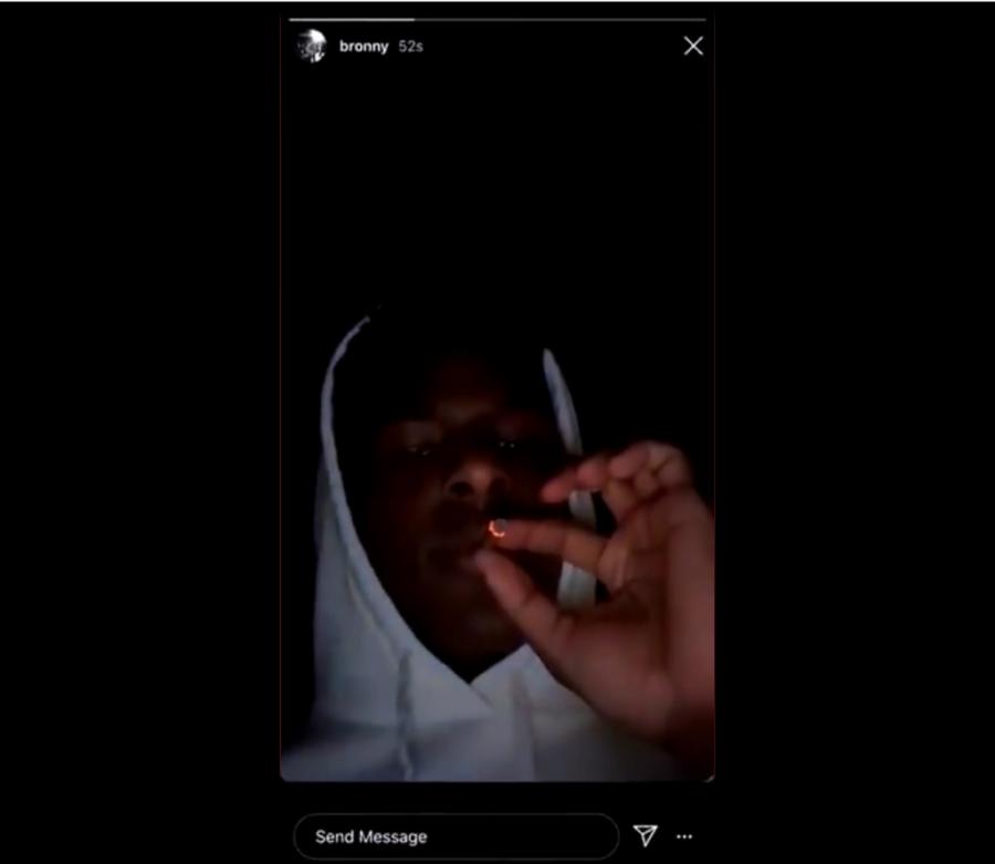 Bronny James Goes Viral After Posting Himself Smoking A Blunt On Instagram – Fadeaway World