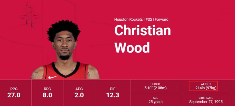 太瘦了!火箭2米08中鋒體重還不如戈登,他防不了大個子內線?-黑特籃球-NBA新聞影音圖片分享社區