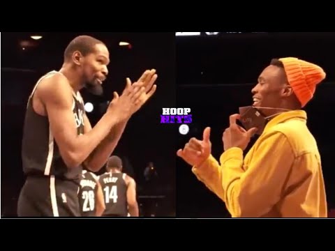 Kevin Durant And Russell Westbrook Talking During Nets Vs. Wizards Game! - YouTube