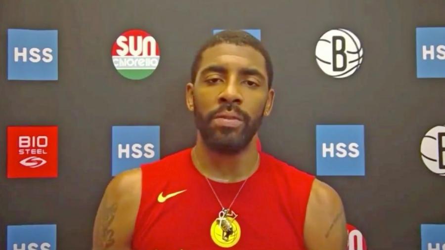 Kyrie Irving clarifies 'pawn' comment in first media appearance of the season, discusses possible Harden trade