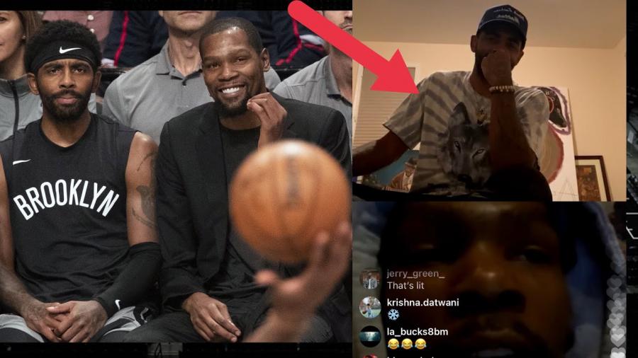 被KD「嘲諷」後,又遭到Lillard調戲,厄文社媒開直播,心情很不錯!-黑特籃球-NBA新聞影音圖片分享社區