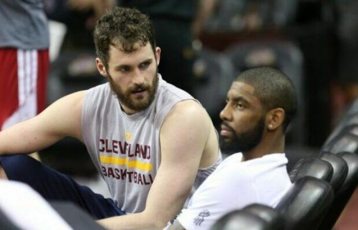 Kyrie Irving sharply cropped by Kevin Love