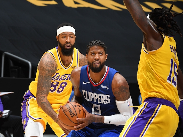 Recap: Paul George, Clippers Spoil Lakers' Ring Night