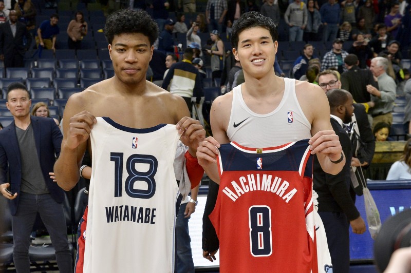 NBA》史上首次日本人對決！ 八村壘與渡邊雄太締造歷史- 自由體育