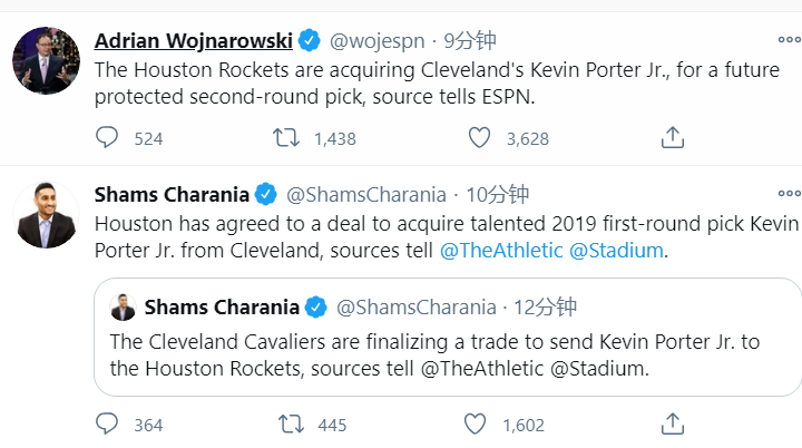 火箭出手了！通過交易得到騎士小Porter，他此前曾大鬧更衣室+怒懟總經理！-黑特籃球-NBA新聞影音圖片分享社區