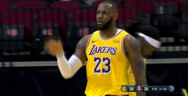 【影片】比賽已進入垃圾時間?詹姆斯火力全開狂轟22+5,湖人半場領先火箭23分!-黑特籃球-NBA新聞影音圖片分享社區