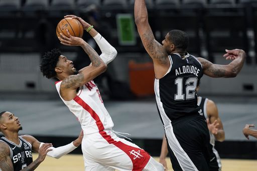 Rockets rally past Spurs 109-105 in 1st game without Harden