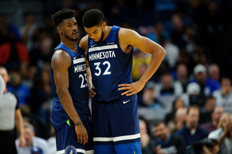 Jimmy-Butler-and-Karl-Anthony-Towns