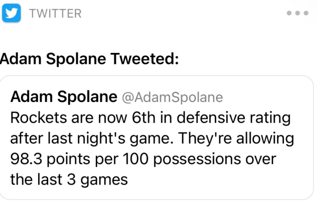 缺誰誰尷尬!哈登離隊後火箭防守效率從第22升到聯盟第3,Perkins:太鼓舞人心!-黑特籃球-NBA新聞影音圖片分享社區