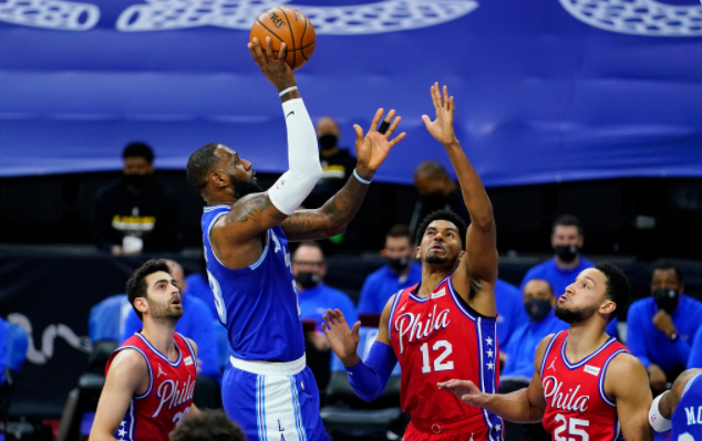 Harris准絕殺!Embiid 28分,詹姆斯空砍34+6+6,76人終結湖人客場十連勝!(影)-黑特籃球-NBA新聞影音圖片分享社區