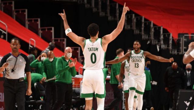 Watch Jayson Tatum drain game-winner, Celtics hold off Pistons for win